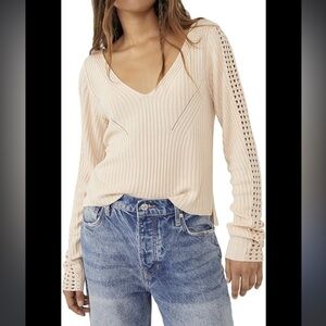 Free people starlight lightweight spring/summer sweater SZ S